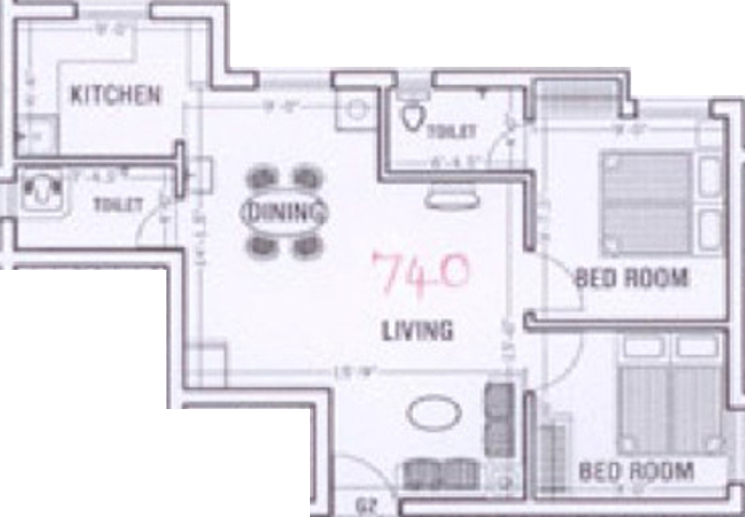 Abiraami Vijayam (2BHK+2T (740 sq ft) 740 sq ft) Abiraami Vijayam (2BHK+2T (740 sq ft) 740 sq ft)