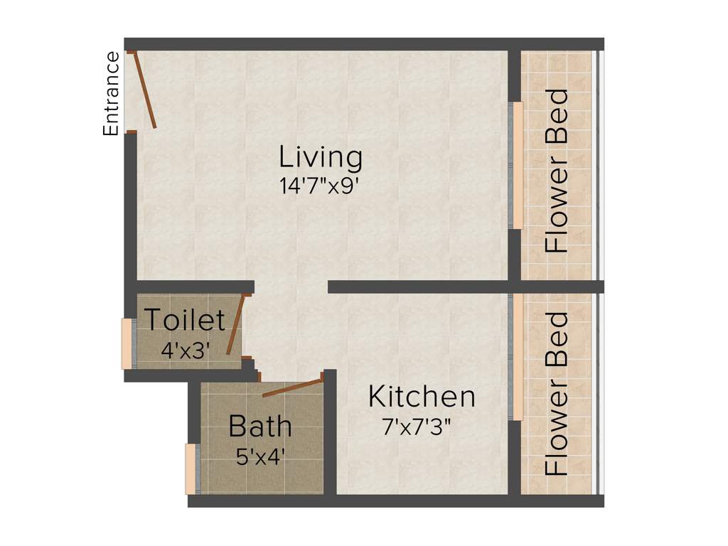 AR Neelkamal (1BHK+1T (420 sq ft) 420 sq ft)