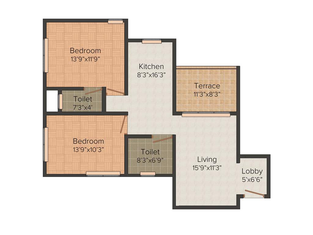 Dhavel Nilayam (2BHK+1T (1,093 sq ft) 1093 sq ft)