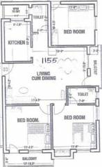 Abiraami Anugraha (3BHK+2T (1,155 sq ft) 1155 sq ft) Abiraami Anugraha (3BHK+2T (1,155 sq ft) 1155 sq ft)