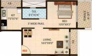 AR Rudraksha (1BHK+1T (470 sq ft) 470 sq ft) AR Rudraksha (1BHK+1T (470 sq ft) 470 sq ft)