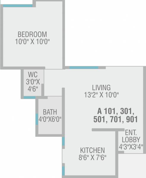 Nivasa Nivasa Udaan (1BHK+1T (632 sq ft) 632 sq ft)