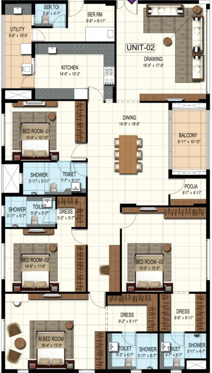 AR Amara Arya (4BHK+4T (3,430 sq ft) + Servant Room 3430 sq ft) AR Amara Arya (4BHK+4T (3,430 sq ft) + Servant Room 3430 sq ft)