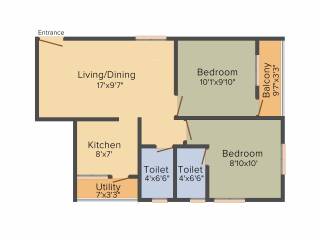 S B Promoters Imperia (2BHK+2T (751 sq ft) 751 sq ft)