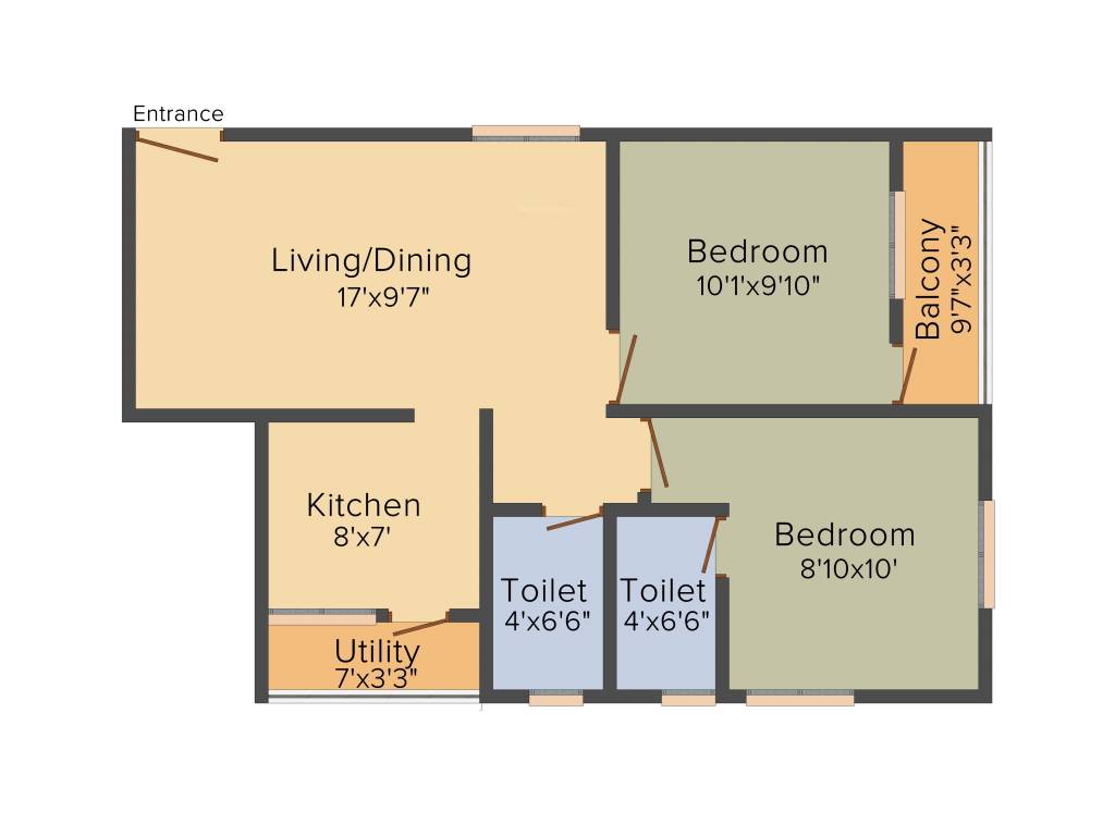 S B Promoters Imperia (2BHK+2T (751 sq ft) 751 sq ft)
