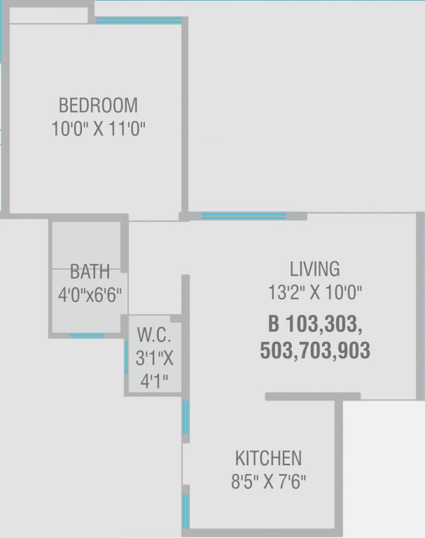 Nivasa Nivasa Udaan (1BHK+1T (625 sq ft) 625 sq ft)