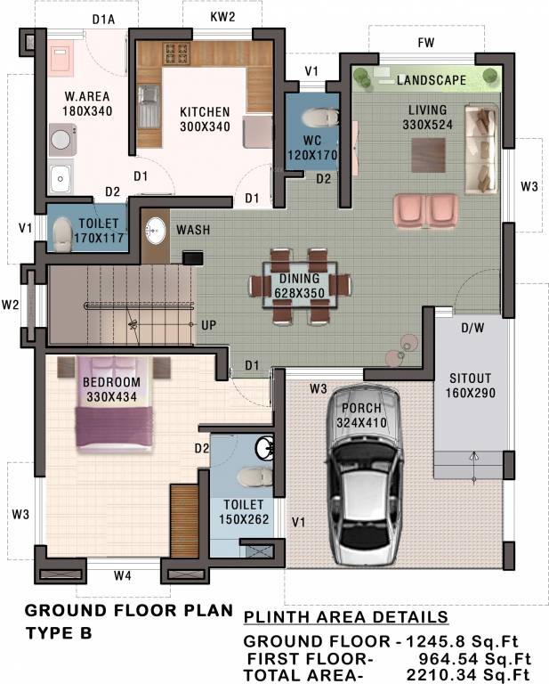 Creations India Developers Builders Infrastructures Cinthia Park (3BHK+5T (2,210 sq ft) 2210 sq ft)