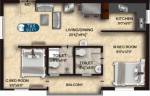 The Nest Hans (2BHK+2T (785 sq ft) 785 sq ft)