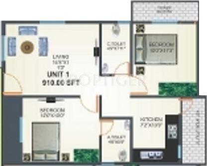 i1 United Shine Woods (2BHK+2T (910 sq ft) 910 sq ft) i1 United Shine Woods (2BHK+2T (910 sq ft) 910 sq ft)