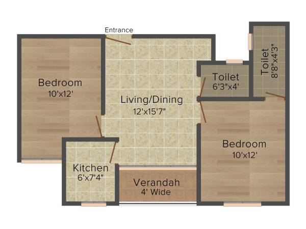 GPS Meena Avalon (2BHK+2T (902 sq ft) 902 sq ft)