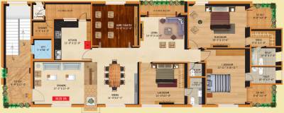 Super Aurum (4BHK+4T (3,020 sq ft) + Servant Room 3020 sq ft) Super Aurum (4BHK+4T (3,020 sq ft) + Servant Room 3020 sq ft)