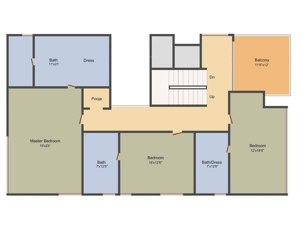 Jayabheri Temple Tree (4BHK+4T (5,090 sq ft) + Pooja Room 5090 sq ft)
