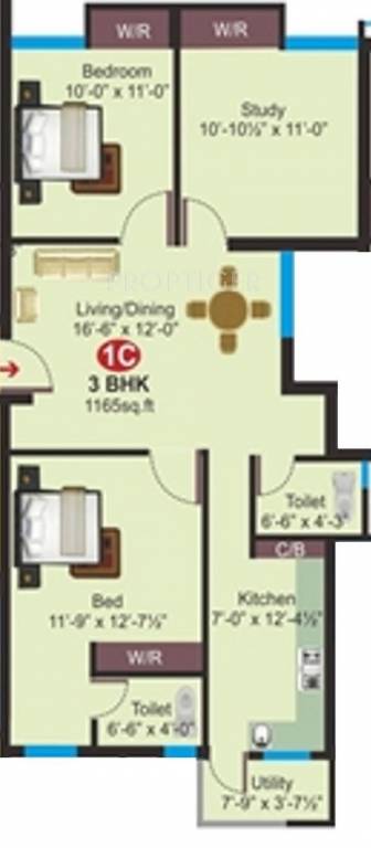 AP Ashvantha 1 (3BHK+2T (1,165 sq ft) 1165 sq ft) AP Ashvantha 1 (3BHK+2T (1,165 sq ft) 1165 sq ft)