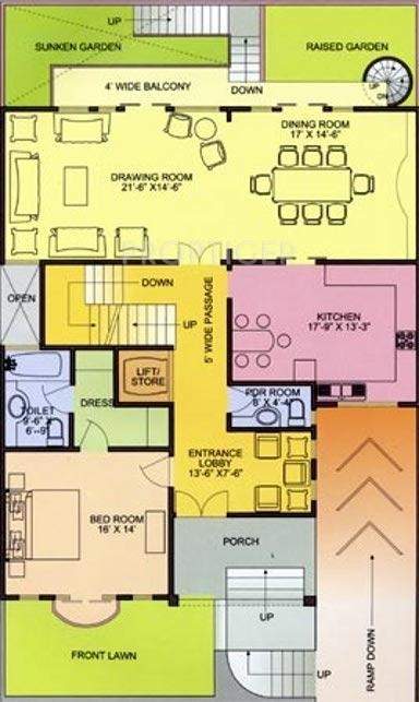 Ardee Palm Grove Villas (5BHK+5T (5,300 sq ft)   Servant Room 5300 sq ft)