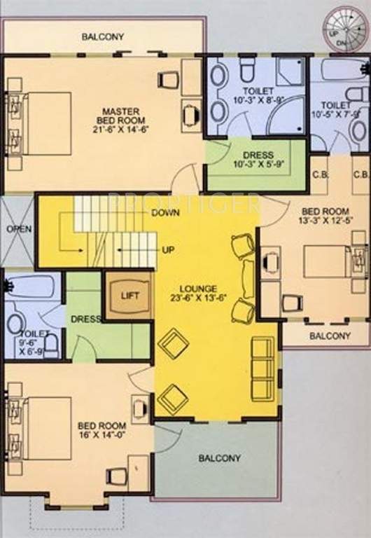 Ardee Palm Grove Villas (5BHK+5T (5,300 sq ft)   Servant Room 5300 sq ft)