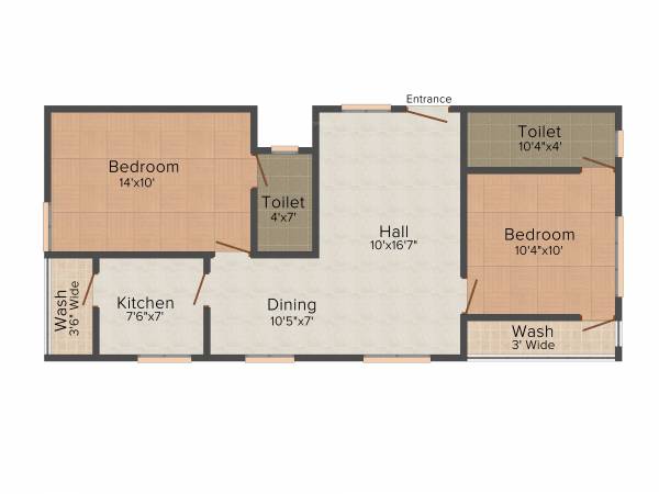 PN Classic (2BHK+2T (932 sq ft) 932 sq ft)