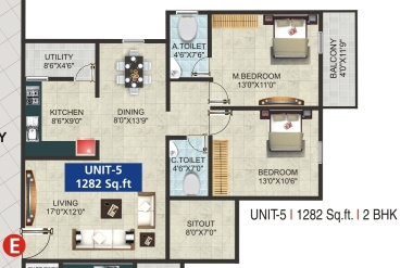 GK Tropical Springs (2BHK+2T (1,282 sq ft) 1282 sq ft) GK Tropical Springs (2BHK+2T (1,282 sq ft) 1282 sq ft)