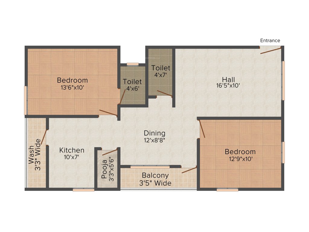 PN Residency (2BHK+2T (1,109 sq ft) + Pooja Room 1109 sq ft)