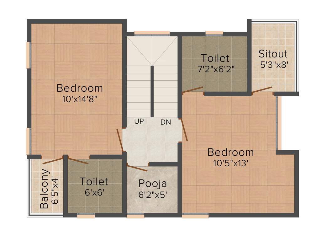 Darshan Gayathri (3BHK+3T (1,610 sq ft) 1610 sq ft)