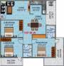 SLV Nakshatra (3BHK+2T (1,557 sq ft) 1557 sq ft)