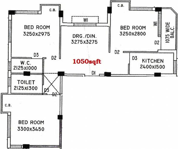 Swastik Realty Kolkata Swarnodeep Apartment (3BHK+2T (1,050 sq ft) 1050 sq ft)