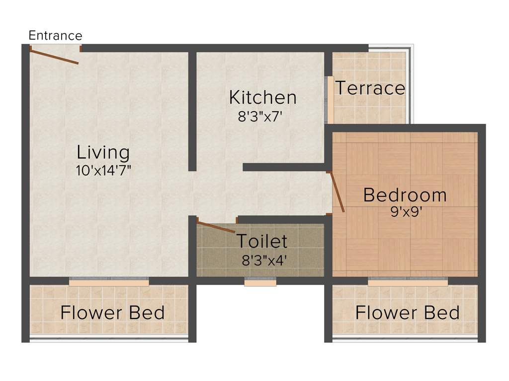 AR Neelkamal (1BHK+1T (640 sq ft) 640 sq ft)