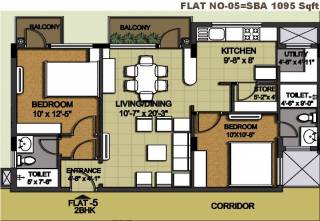 Globus Builders Arihant Homes (2BHK+2T (1,095 sq ft) 1095 sq ft) Globus Builders Arihant Homes (2BHK+2T (1,095 sq ft) 1095 sq ft)