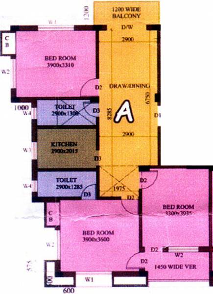 floorPlan of Gangotri Apartment