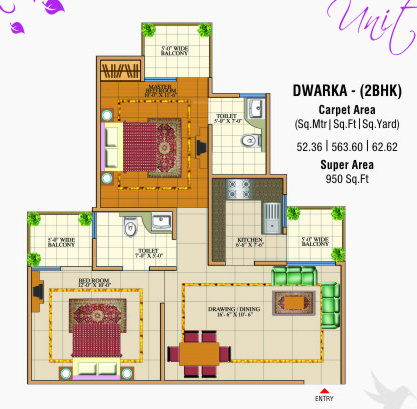 gulmohar garden phase 2 Floor Plan Floor Plan