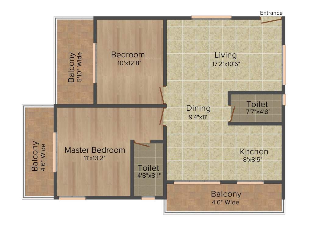 Vertex Fairmount (2BHK+2T (1,294 sq ft) 1294 sq ft)