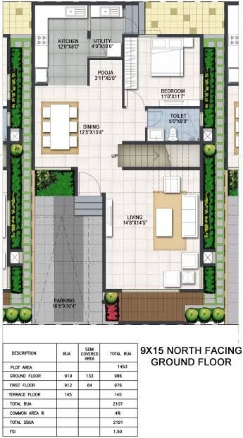 Inner Urban Serenity (3BHK+3T (2,191 sq ft) + Pooja Room 2191 sq ft)