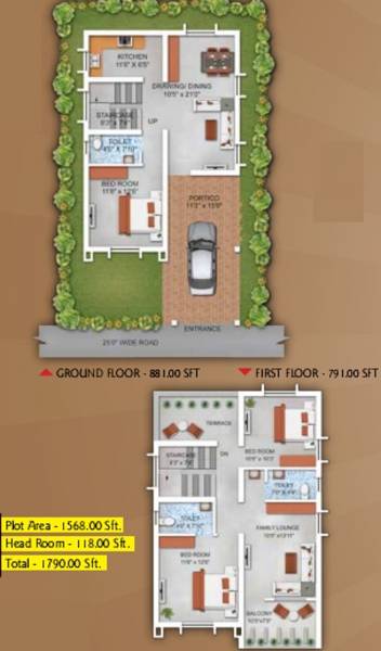 Swastik Construction Co Sunrise Villas Floor Plan (3BHK+3T (1,790 sq ft) 1790 sq ft)