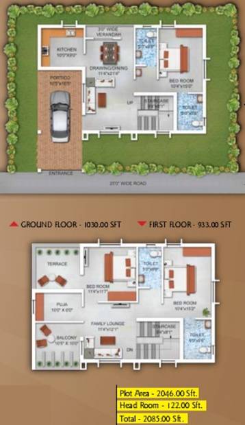 Swastik Construction Co Sunrise Villas Floor Plan (3BHK+4T (2,085 sq ft) + Pooja Room 2085 sq ft)
