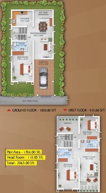 Swastik Construction Co Sunrise Villas Floor Plan (3BHK+3T (2,063 sq ft) 2063 sq ft)