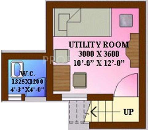 Ansal Eden Villas (4BHK+4T (2,552 sq ft)   Pooja Room 2552 sq ft)