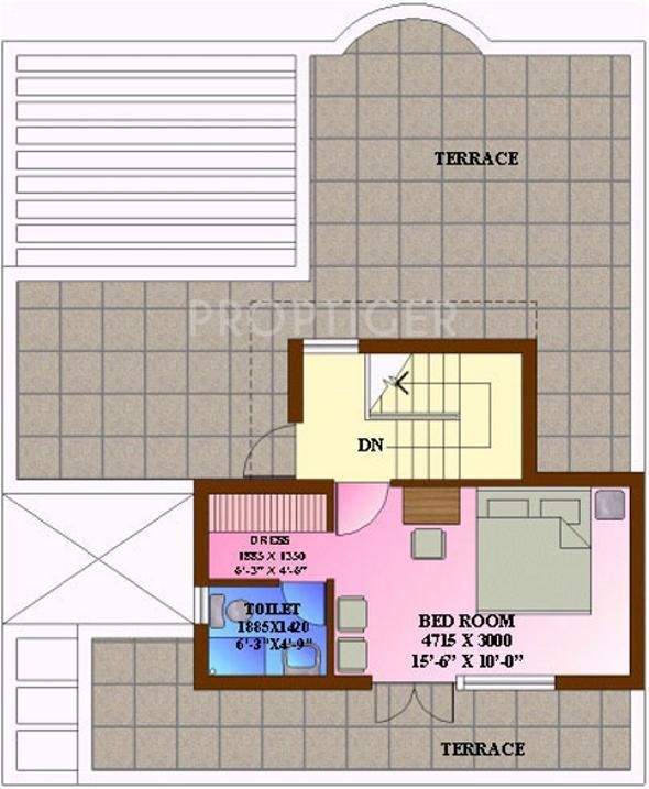 Ansal Eden Villas (4BHK+4T (2,552 sq ft)   Pooja Room 2552 sq ft)