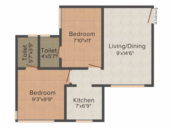 JP Unity Tower (2BHK+2T (720 sq ft) 720 sq ft) JP Unity Tower (2BHK+2T (720 sq ft) 720 sq ft)