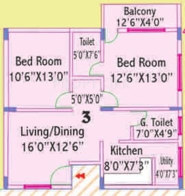 Deccan Arcade (2BHK+2T (945 sq ft) 945 sq ft) Deccan Arcade (2BHK+2T (945 sq ft) 945 sq ft)