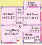 Deccan Arcade (2BHK+2T (945 sq ft) 945 sq ft) Deccan Arcade (2BHK+2T (945 sq ft) 945 sq ft)