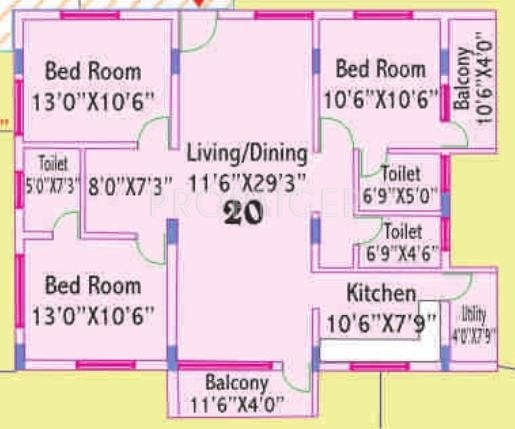 Deccan Arcade (3BHK+3T (1,377 sq ft) 1377 sq ft) Deccan Arcade (3BHK+3T (1,377 sq ft) 1377 sq ft)