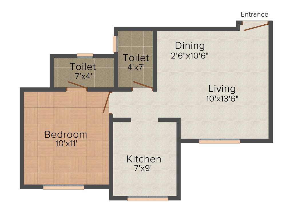 Rattan Ratan Silicon Park (1BHK+1T (700 sq ft) 700 sq ft)