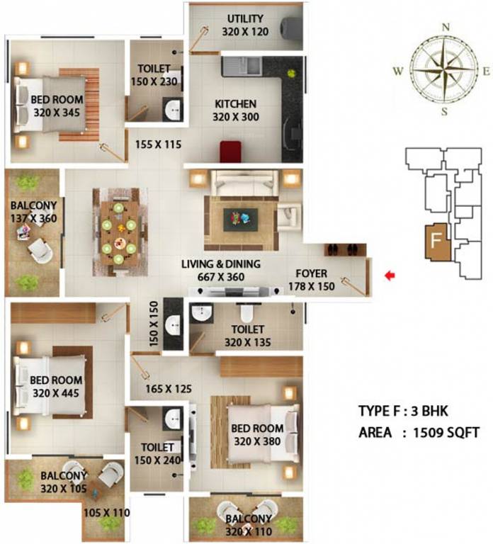 MPS Apstone (3BHK+3T (1,509 sq ft) 1509 sq ft) MPS Apstone (3BHK+3T (1,509 sq ft) 1509 sq ft)