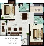 Tanny Smilestone (2BHK+2T (1,113 sq ft) 1113 sq ft)