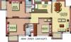 Wave Residency (3BHK+2T (1,369 sq ft) 1369 sq ft)