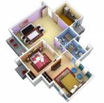 Ansal Green Escape (2BHK+2T (1,420 sq ft) 1420 sq ft)