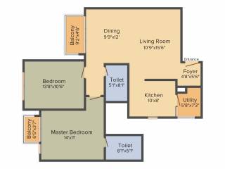 Godrej Eternity (2BHK+2T (1,274 sq ft) 1274 sq ft) Godrej Eternity (2BHK+2T (1,274 sq ft) 1274 sq ft)
