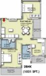 CMRS Quanta (2BHK+2T (1,021 sq ft) 1021 sq ft) CMRS Quanta (2BHK+2T (1,021 sq ft) 1021 sq ft)