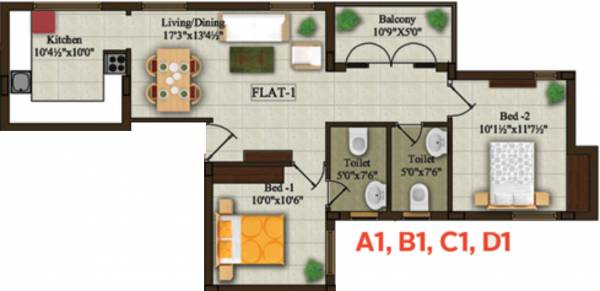 Sreesukktha Lakshana (2BHK+2T (1,006 sq ft) 1006 sq ft) Sreesukktha Lakshana (2BHK+2T (1,006 sq ft) 1006 sq ft)
