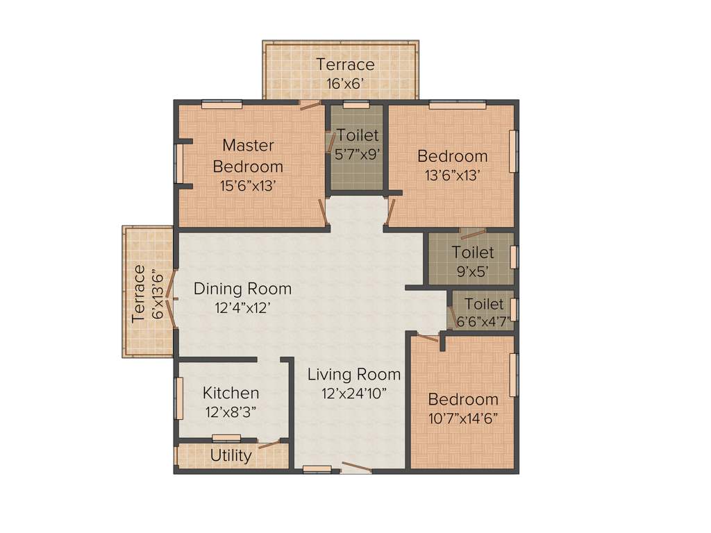 Prime Legend (3BHK+3T (2,030 sq ft) 2030 sq ft)