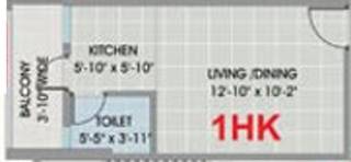 Maharshee Galaxy Apartments (1BHK+1T (373 sq ft) 373 sq ft) Maharshee Galaxy Apartments (1BHK+1T (373 sq ft) 373 sq ft)